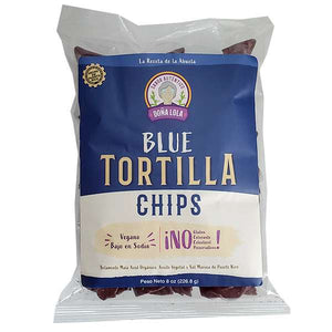 Chips de Tortilla Azul / Blue Tortilla Chips by Doña Lola 8oz